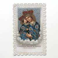 Maria mit Jesuskind, Heiligen- / Andachtsbildchen