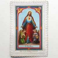 Heiliger Jesus mit Engel, Heiligen- / Andachtsbildchen