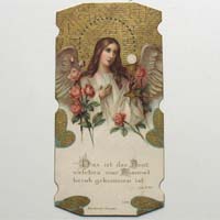 Engel mit Kelch und Oblate, Heiligenbildchen