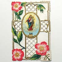Maria mit Jesuskind, Heiligen- / Andachtsbildchen