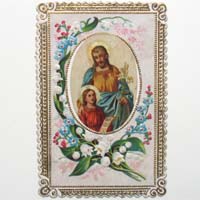 Josef mit Jesukind, Heiligenbildchen / Andachtsbildchen