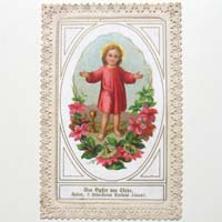Jesukind, Heiligenbildchen / Andachtsbildchen