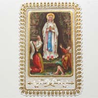Maria mit Betenden, Heiligenbildchen / Andachtsbildchen