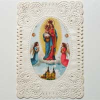 Maria mit Jesukind, Heiligenbildchen / Andachtsbildchen