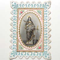 Heilige Katharina, Heiligenbildchen / Andachtsbildchen
