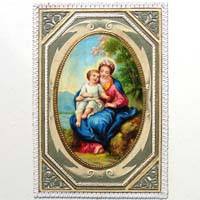 Maria mit Jesukind, Heiligenbildchen / Andachtsbildchen
