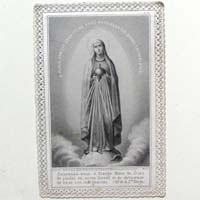 Maria mit Reichsapfel, Heiligenbildchen