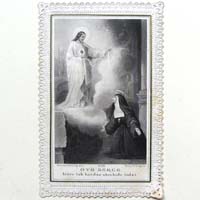 Jesus mit heiligen Nonne, Oto Serce, Heiligenbildchen