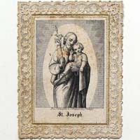 Joseph mit Jesukind, Heiligenbildchen