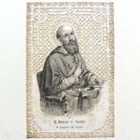 Heiliger Franz von Sales, Heiligenbildchen
