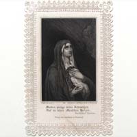Maria mit Dornenkrone, Heiligenbildchen