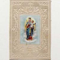 Maria mit Jesuskind, Chromolitho, Heiligenbild