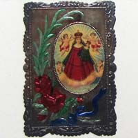 Maria mit Jesus & Engel, Heiligenbild / Andachtsbild
