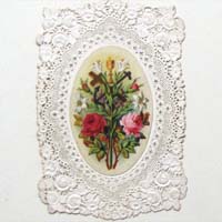 Blumenmotiv, Heiligenbild / Andachtsbild