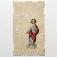 Herz Jesu, Jesukind, Pergamin, Heiligenbild