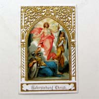 Auferstehung Christi, Heiligenbildchen