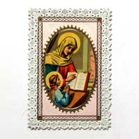 Madonna mit Jesusbild, Andachtsbildchen