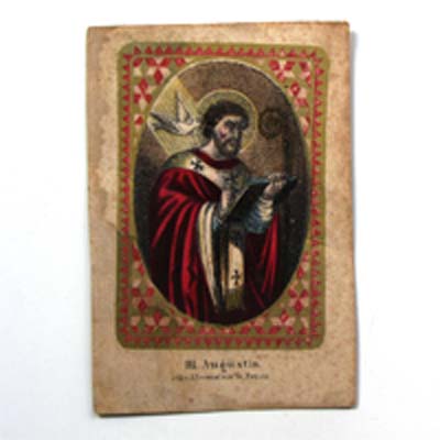 Heiliger Augustin, Heiligenbildchen