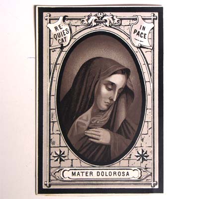 Mater Dolorosa, Andachtsbildchen